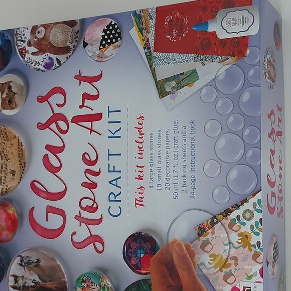 NWOT Glass Stone Art Craft Kit - Picture 2 of 5